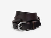 Harness Buckle Belt, Dark Brown